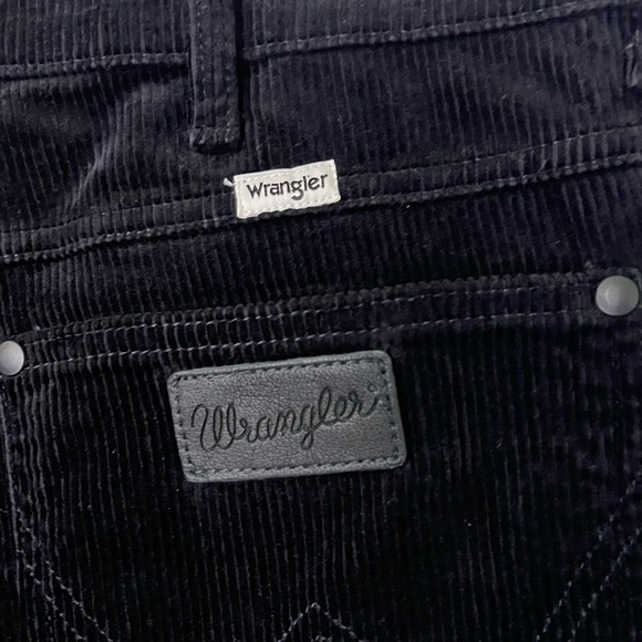 NWT Wrangler x FP Westward 626 High Rise Boot Corduroy Flare Pants Black 33/30 - Picture 12 of 15